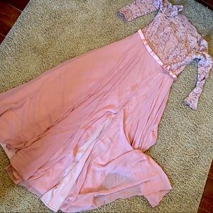 Custom gown blush size large used once for wedding